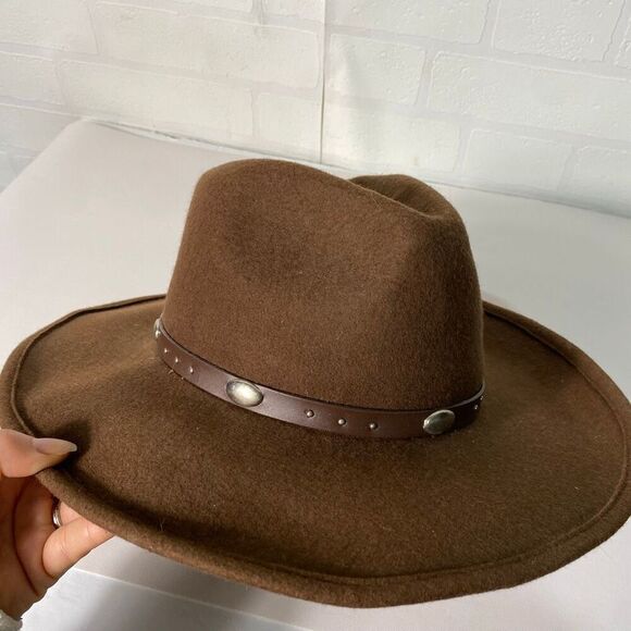 Minnetonka Wool Hat size M Brown Western Cowboy - Picture 4 of 10
